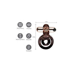 Jayden Rose Gold Rechargeable Vibrating Erection Ring