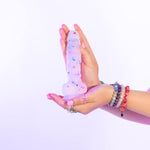 Natalie'S Toy Box Cock-A-Palooza Confetti Silicone Suction Dildo, 5.25" Insertable Length, Waterproof, Strap-On Harness Compatible, Vaginal & Anal Stimulation, Adult Sex Toy