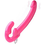 Vibrating Strapless Strap On Dildo Harness Free Gspot Clitoral Penis Vibrator For Lesbian Strapon Vibe Vibrating Adult Sex Toys Clit Anal Stimulator Women Female Strap-On [Made In Usa]