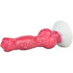 Optional Size Silicone Made Artificial Wolf Dildo Multi Color With Suction Soft Knotty (S)