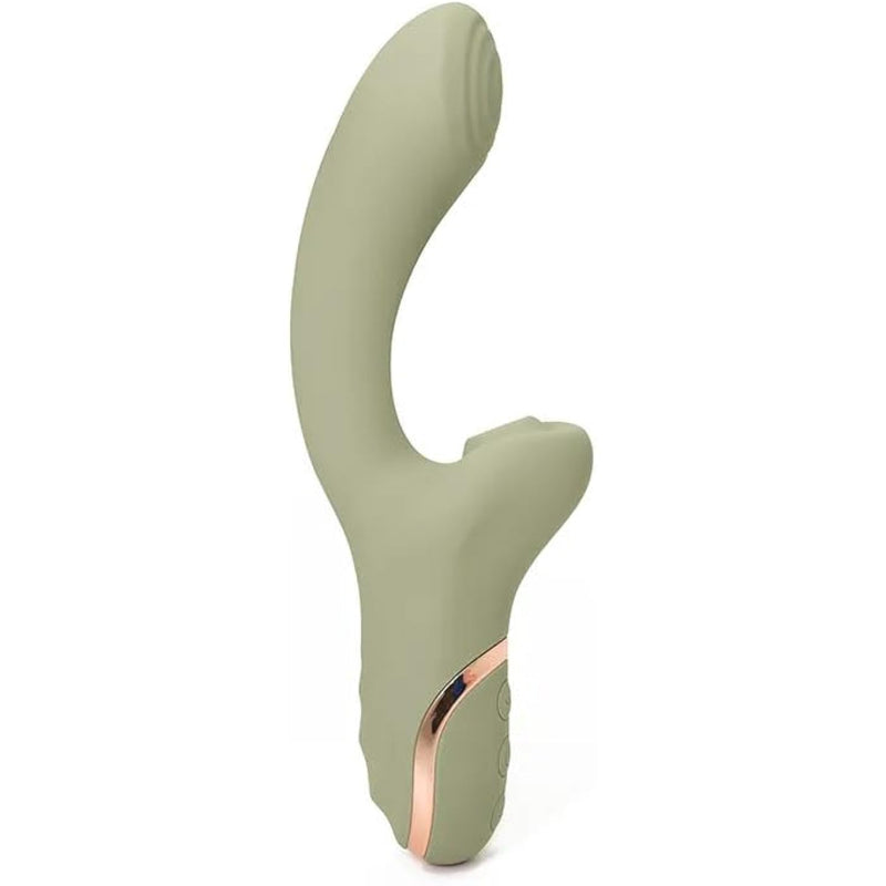 Clit Suction & G-spot Vibrator Sex Toy - Silicone, Water-Resistant, Rechargable, 10 Powerful Modes