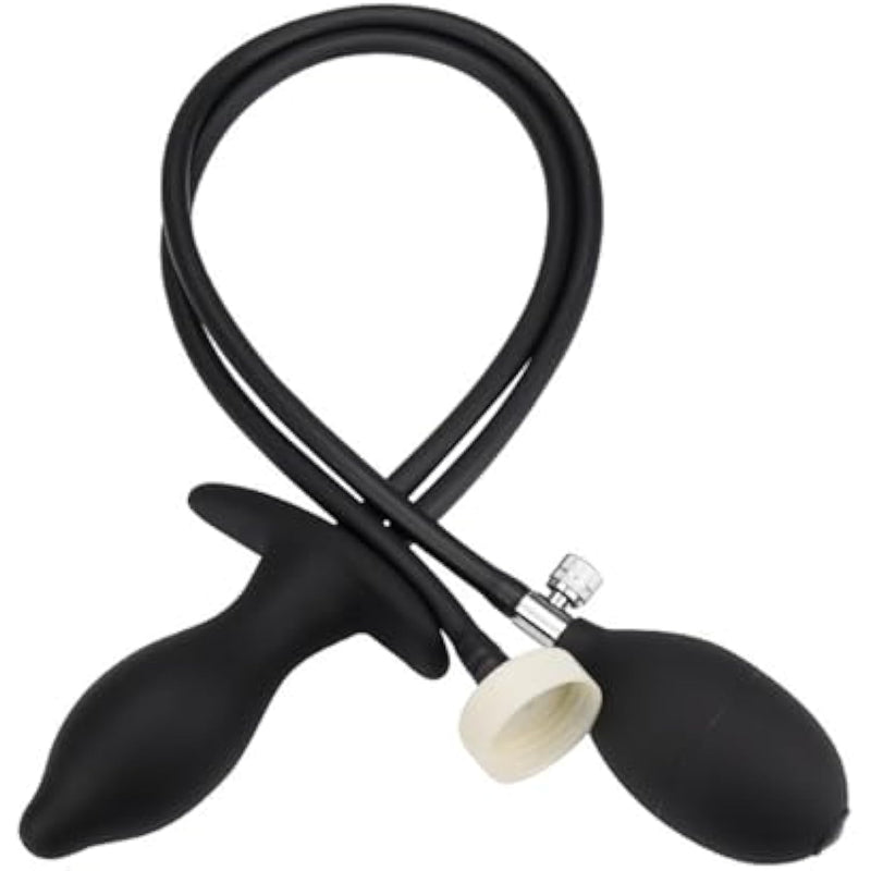 Adult Products Flushing Enema Anal Plug Wearable Inflatable Anal Plug Male Prostate Massage Silicone Butt Plug