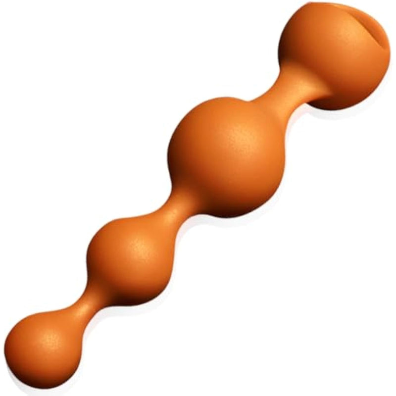 2.4 Inch Diameter Large Octopus Balls Anal Beads For Men/Women - 100% Silicone Anal Bead Long Anal Beads With Gradual Size Increase & Safe Pull Ring - Easy To Clean Sex Beads Anal Toys Butt Toy