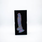 Natalie'S Toy Box Cock-A-Palooza Confetti Silicone Suction Dildo, 5.25" Insertable Length, Waterproof, Strap-On Harness Compatible, Vaginal & Anal Stimulation, Adult Sex Toy