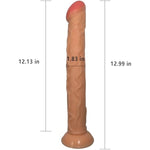 12.99 Inch Super Long Realistic Dildos Sex Toys 1.83'' Diameter Thick Large Anal Dildos With Strong Suction Cup Soft Lifelike Realistic Dildo Penis For Couples, Men, Women Anal Sex Toys