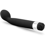 Rose Scarlet G - Sile Multi Speed Vibrator Wand - Curved Bulbous Tip For Intense G Spot Stimulation - Satin Smooth Feel - Ipx7 Waterproof - Adult Sex Toy For Women, Couples - Black