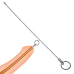 Stainless Penis Plug Urethra Sounding With Cockring Different Size Urethral Dilator Sex Toy For Male Masturbating Rod Bladder Stimulation (4Mm)