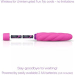 8" Big Twist Vibrator Textured Silicone Vibe For Vagina G Spot Clitoris Stimulation 10 Function Vibrator Smooth Touch Waterproof Quiet Powerful Adult Sex Adult Toy Gift For Women Couples