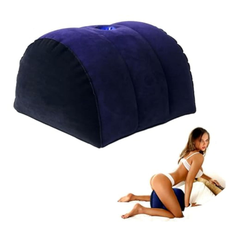 Sex Pillow Sex Furniture Inflatable Cushion Dildo Mount G Spot Sex Position Sex Toys Half Moon For Adult Couples Women Men