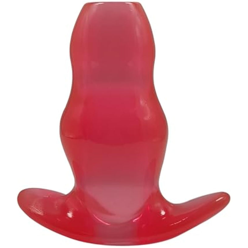 Hollow Anal Butt Plugs:Tunnel Anal Plug Sex Toys Anus Dilator Butt Plugs Anal Toys Soft Anal Trainer Anal Sex Toys For Men Women Couples Anal Training Butt Plug Anal Sex Trainer (M)