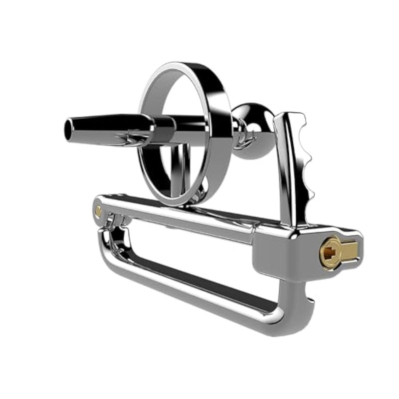 Stainless Steel Chastity Cage With Detachable Urethral Plug Adjustable Ring Secure Cock Cages Bondage Gear & Accessories For Men