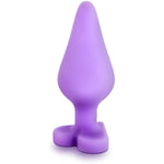 Eden Adult Sex Toy - Heart Shape Base Silicone Anal Plug - 3.5 Inch - Soft, Safe Butt Plug For Beginners - Smooth & Firm Tapered Tip For Prostate Play & Anal Training - Men, Women & Unisex - Pink