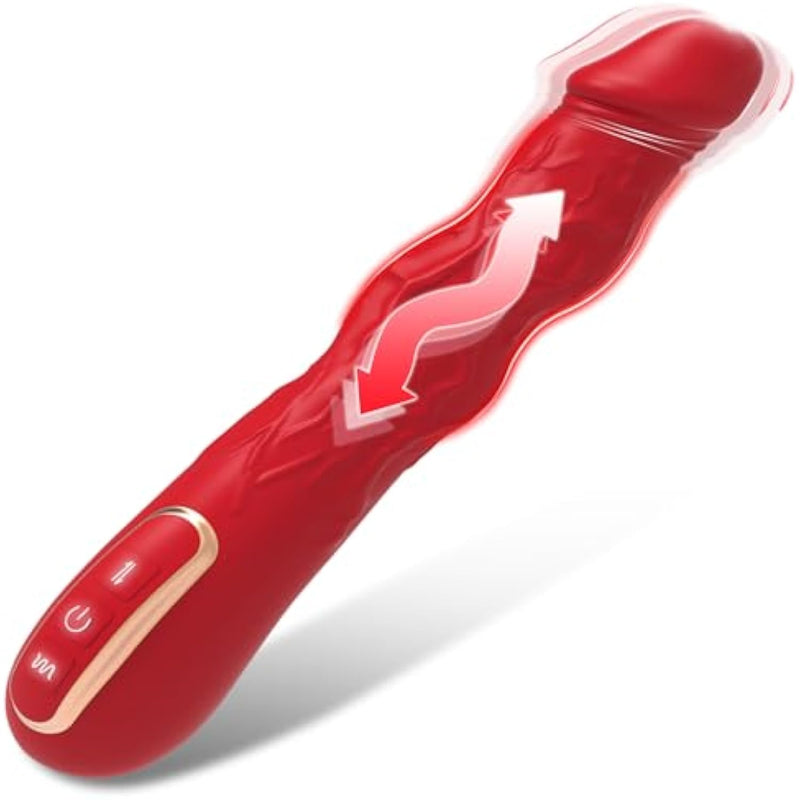 9.6 Inch G Spot Vibrator Adult Toys, Silicone Realistic Dildos Vibrator With 3 Wriggling & 10 Vibrating Modes For Clit Nipple Anal, Thrusting Dildo Adult Sex Toys & Games For Women Men Sex Swing