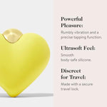 goop Wellness Heartthrob Vibrator | Clitoral Stimulator & Massager | 2 Motors with 3 Speeds and 7 Vibrating Patterns Each | Rechargeable & Water Resistant | Phthalate, Latex, & BPA Free