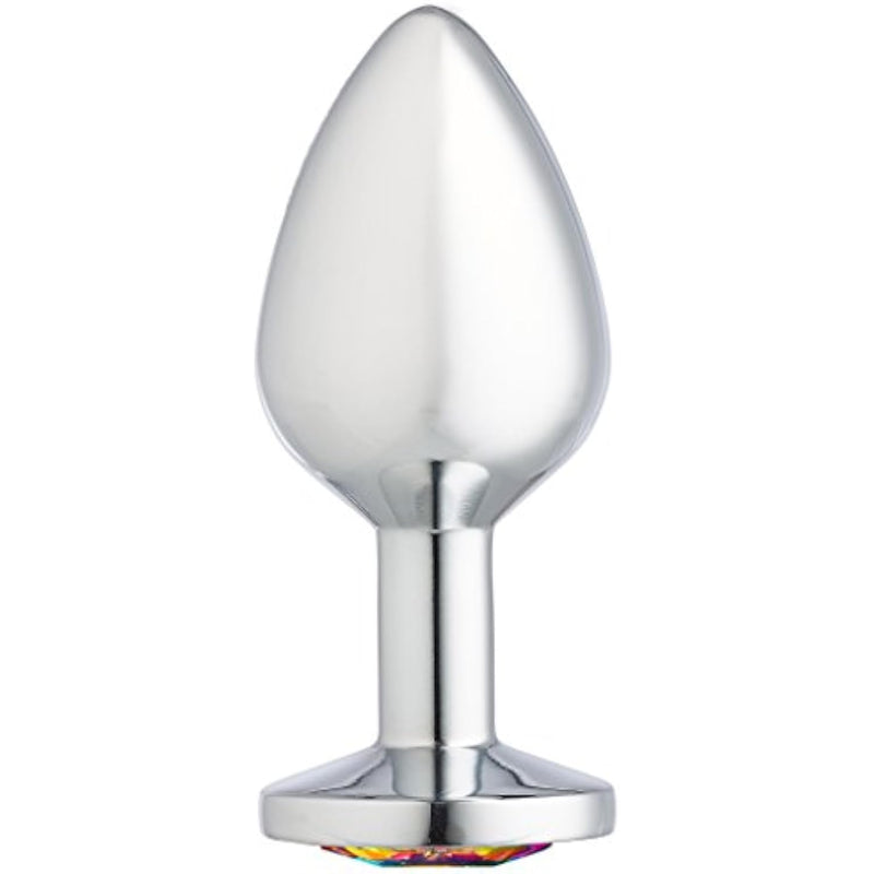 Gems Silver Chromed Anal Plug, Medium