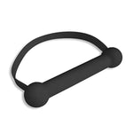 Quickie Bit Gag, Super Strong Silicone Open Mouth Gag. Bondage Toy Accessories For Adult Couple Play, Breathable, Light, Portable And Quiet, One Size Fits All, Perfect For Women And Men - Black