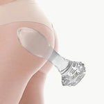 Rose Glass Anal Butt Plugs Sex Toys Crystal Anal Plugs With Rose Round Base Anal Expander Training Butt Plug Anal Sex Toy For Men Women Couples Beginners Clear Anal Trainer (Transparent, Xs)