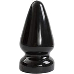 Doc Johnson Titanmen - Ass Servant - Massive Anal Plug - For Experienced Players - Traditional Shape - 3.7 Inch Width - Anal Toy - Black