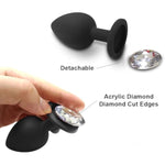 3Pcs Anal Sex Trainer Silicone Butt Plugs, Anal Sex Toys Kit Anal Beads With Nipple Clamp For Adult Women, Men And Couples (Black)