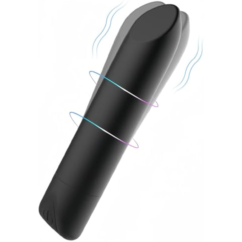 Charging Strong Lipstick Bullet Women's Mini Fun Jumping Egg Shaker Adult Supplies,Black