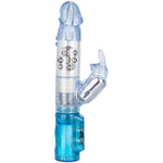 Calexotics Waterproof Jack Rabbit – Rabbit Vibrator With Rotating Shaft – Vibe Sex Toys For Couples – Adult Clitoral & G Spot Massager – Blue