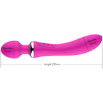 Sex Toys Double End Vibrator Handheld Massager Wand (Purple)