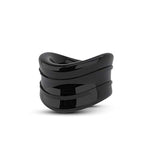 Stay Hard Beef Ball Stretcher - Black, 1.5" Wide Soft & Stretchable Snug Fit Cock Ball Ring For Erection - Male Enhancement & Increased Sensation Testicle Stretcher Adult Toys For Men