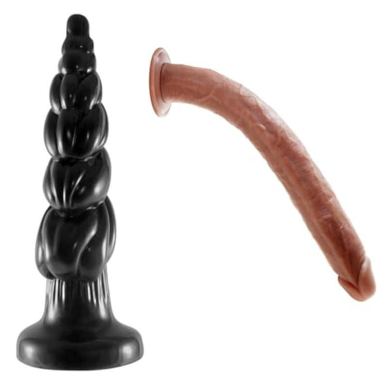 16.5 Inch Super Long Realistic Dildo + 15.7Inch Huge Anal Plug
