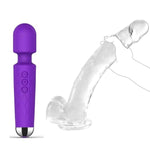 14.5 Inch Huge Realistic Dildo + Rechargeable Personal Wand Massager