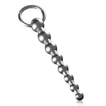 Penis Plug Stainless Steel Urethral Sound Multi Bead Urethral Plug Claspable O-Ring Urethral Dilator Sex Toys For Male Masturbation (4.6’’)