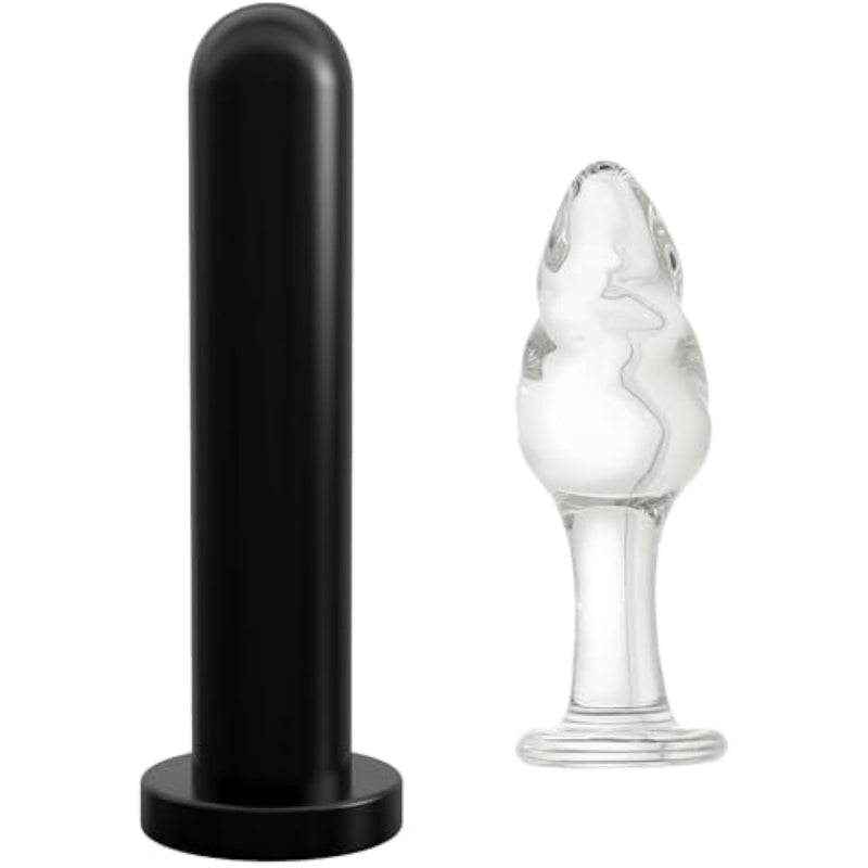 4.3 Glass Plug + 6.1 Anal Dildo