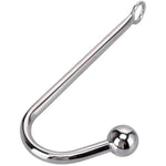 Adults Stainless Steel Sm Single Ball Anal Hook, Portable G-Spot Para Penis Suction Prostate Pussy Sexual Stimulation Training Sex Toy For Women Female Men Male Unisex Tail (Small)