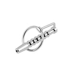 Hollow Metal Penis Plug For Men, Stainless Steel Urethral Sounds Penis Plug Male Urethral Dilator, Beaded Urethral Stimulation Masturbation With Cock Ring Sex Toy (2.83Inch/72Mm)