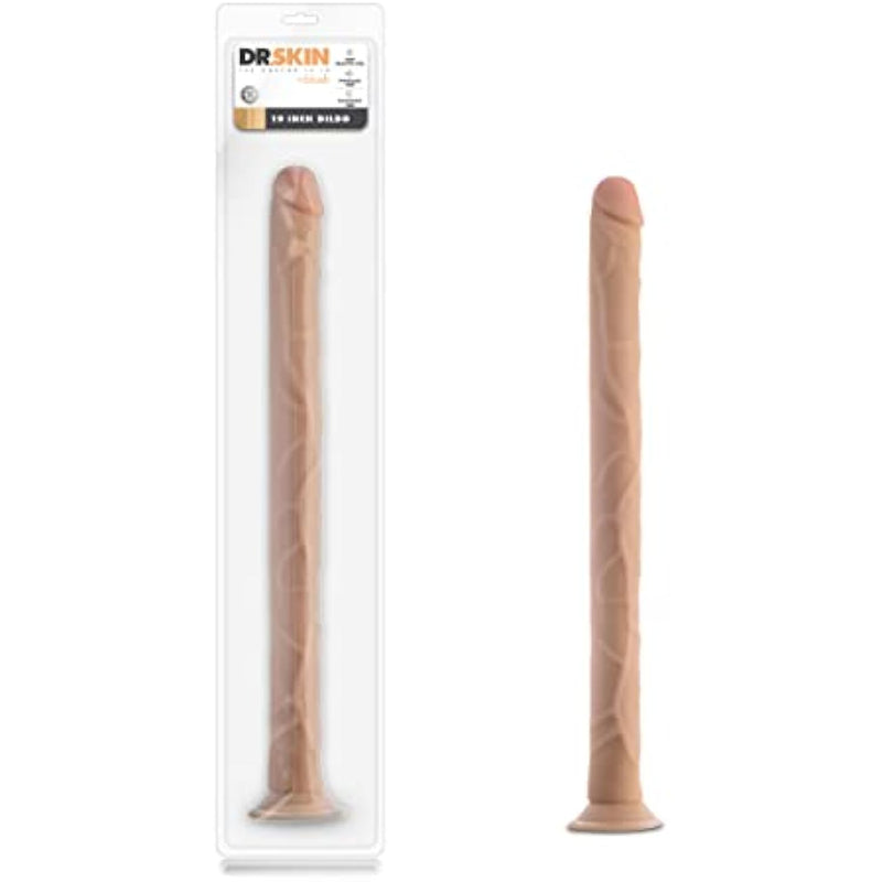 Dr. Skin 19 Inch Extra Large Realistic Dildo – Huge Strap On Cock With Suction Cup For Anal & Vaginal Play – Horse Dildo Length For Deep Penetration – Adult Toy For Men, Women Couples