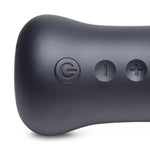 10X Vibrating Silicone Stroker, Black, (Ag741)