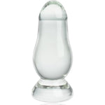 Super Large Butt Plug Trainer Glass Anal Plug Prostate Massage Sex Toy,Huge Crystal Anal Plug Anal Sex Toys For Advanced Adult Men Women And Couples (L)