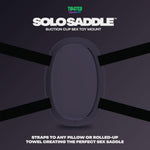 Solo Saddle Suction Cup Dildo Mount To Strap On A Pillow, Adult Sex Toys Holder And Adjustable Harness Hands-Free Couples Toy Self Pegging Chair Women (Black)