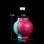 Multi Color Silicone Made Big Knot Penis Ring Sleeve Knotty Optional Size For Choose (L)