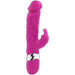 Silicone Vibrator For Women Realistic Rabbit Vibrator With 10 Powerful Vibration Modes G-Spot Stimulation Clitoral Massager Waterproof Rechargeable Vibrating Huge Dildo Adult Sex Toy For Couple(Red)