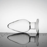 Small Anal Plug Crystal Mushroom Shape Butt Plug Glass Massage Bum Plug Sex Toys for Women Men Masturbation