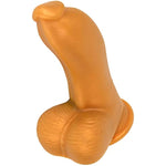 Realistic Dildo With Powerful Sucker Base, Liquid Silicone Thick Dildo Penis Soft Skin-Friendly G-Spot Giant Dildo With Thick And Rough Testicle Base (M)