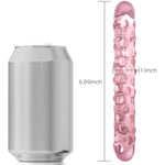Crystal Glass Anal Butt Plug,Anal Plug Sex Toys With Bumps Prostate Massager Anal Dildo Anal Trainer Toys For Women Men Couples Anal Expander Buttplug Analplug (Pink)