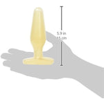 Doc Johnson Crystal Jellie Butt Plug Medium, Clear (0289-04-AM)