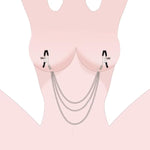 Bdsm Nipple Clamps Couples Sex Toys, Bondage Gear & Accessories Sex Restraints, Nipple Clips For Adult Play Adjustable Clamps With Chains Stimulates Women, Sensory Game Play Adult Toys For Bedroom Fun
