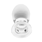 6" Huge Head Glass Butt Plug Extra Large Crystal Butt Plug