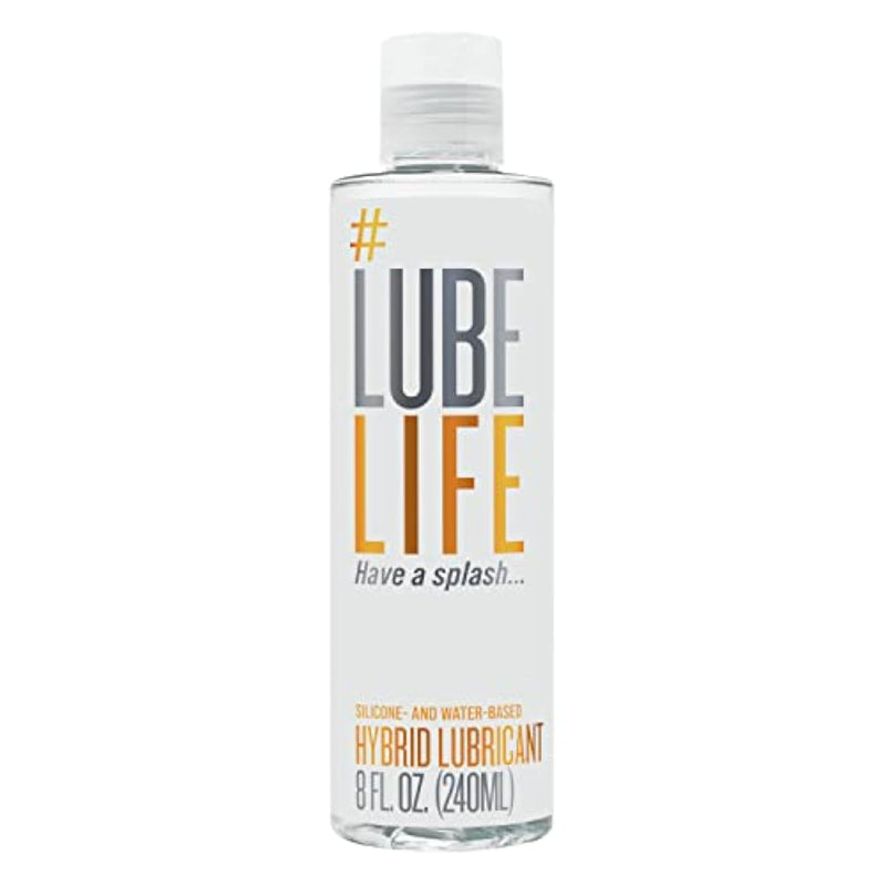 Lubelife Hybrid Lube – Silicone & Water Based Personal Lubricant For Men, Women & Couples – Long Lasting, Non-Sticky, Toy & Condom Compatible, 8 Fl Oz
