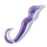 Crystal Dildo Female Glass Analplug For Massage G Spot Transparent Butt Plugs Consolador With Handle Sm Anal Wand Adult Sex Toys