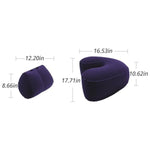 Inflatable Sex Pillow Set For Couples 2 Different Shapes Pvc Dildo Mount For Deeper Position Support Sex Cushion With Leak-Proof Valve For Bedroom Travel Outdoor Use