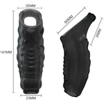 Soft Silicone Penis Sleeve Shaft Sleeve Extended Sleeve Delay Cock Rings Shaft Ring Penis Erotic For Men (A)