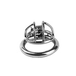 Chastity Cage For Men Steel Cock Cage With Penis Ring Male Ventilation Small Chastity Devices Locked Penis Exercise Sex Toy For Adult (2-Ring-45Mm)